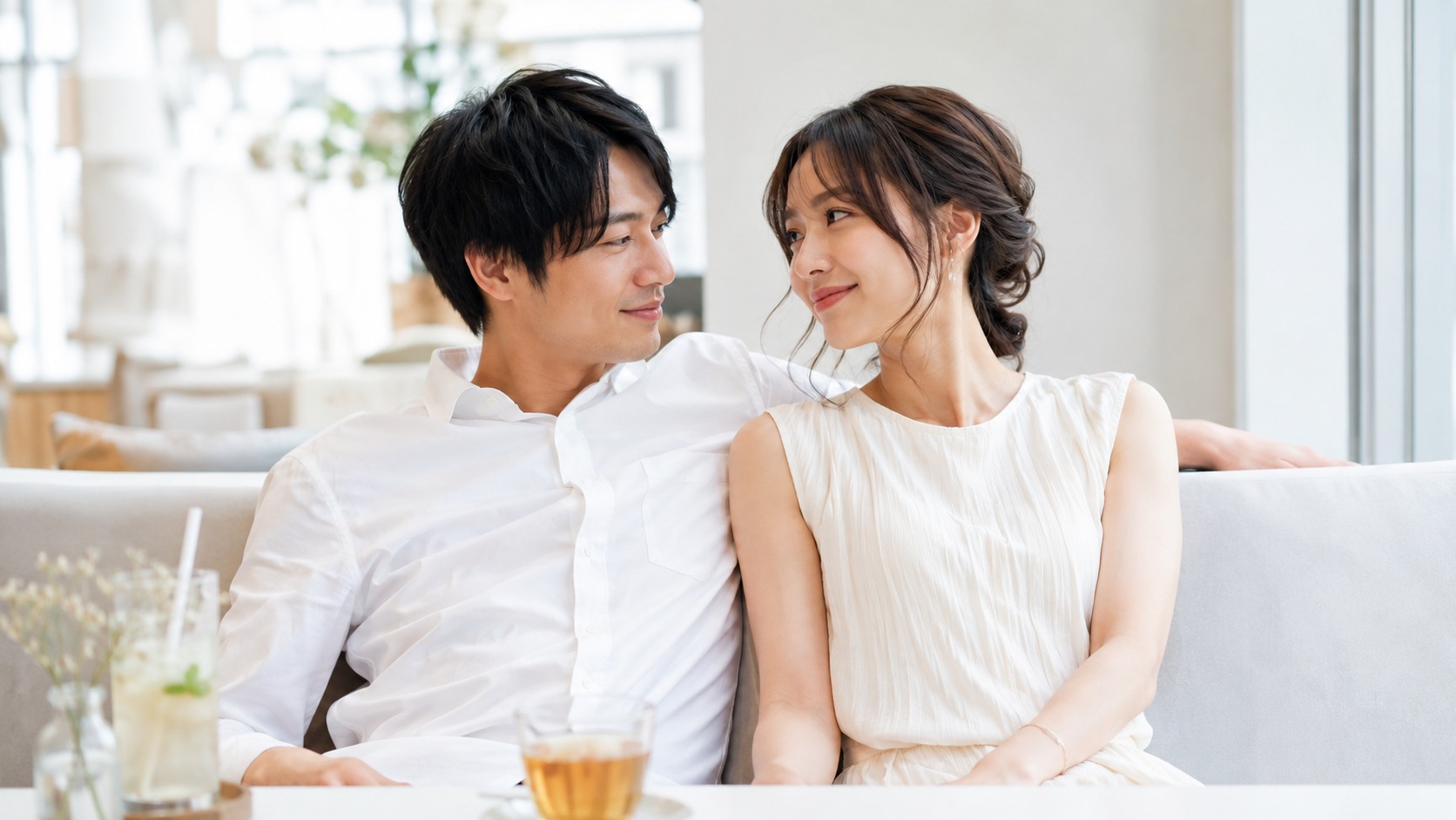 Adults sharing a private evening in Japan